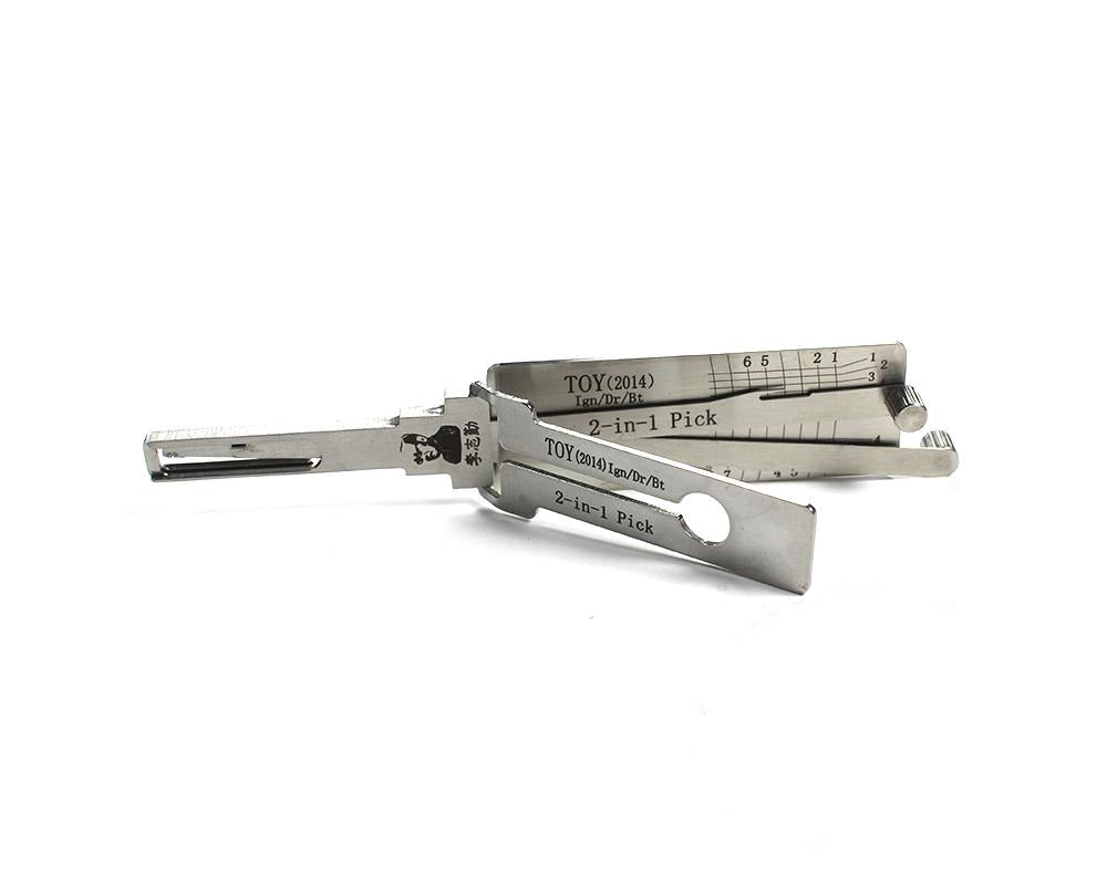 Original LISHI TOY2014 2-IN-1 Pick Decoder for Toyota 2014 New Keyway -- IGNITION/ TRUNK / DOOR