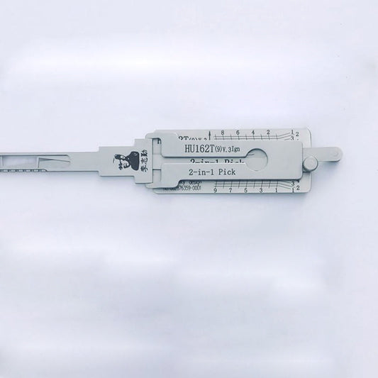 Original Lishi HU162T(9) V.3Ign (9 Cut) - Start Ignition 2in1 Lock Pick Decoder for VW, Audi, Ford, Seat, Porsche, Skoda