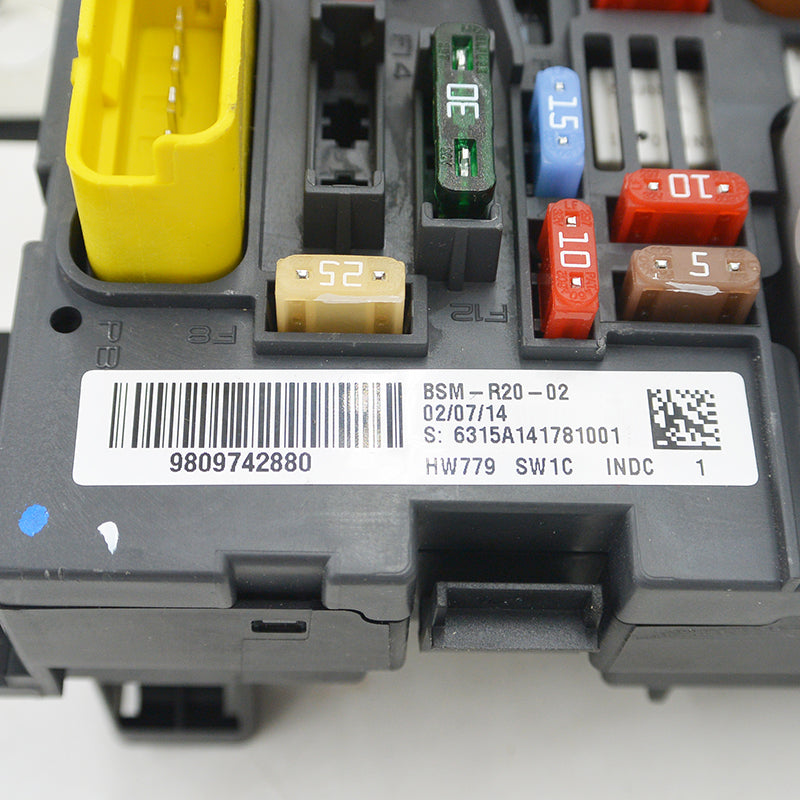 Genuine Fuse Box Unit Assembly Under Bonnet 9809742880 9666700480 Engine BSM R05=R20 for Peugeot 307 308 408 Citroen C4