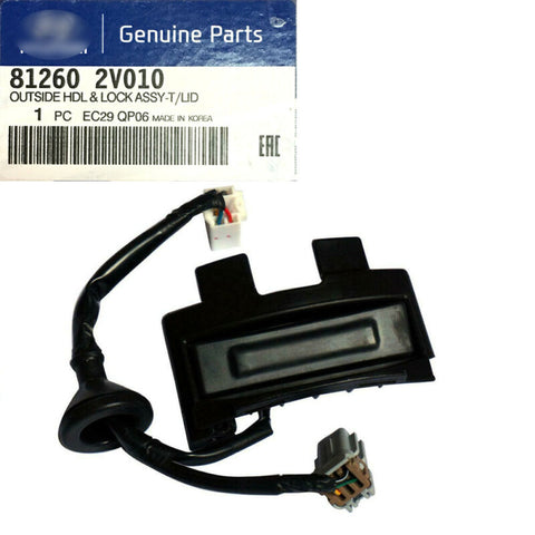 Genuine Outside Hdl Lock Assembly-T Lid 81260-2V010 for Hyundai Veloster With Camera