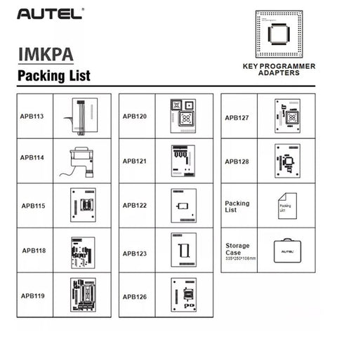 Original Autel IMKPA Key Programming Accessories Kit Work With XP400PRO/ XP400 Pro for IM608 Pro, IM608, IM508