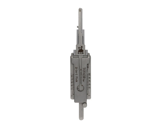 Original Lishi 2-in-1 Pick Decoder Tool TOY43R 10-Cut (B108/B110) For ISUZU, GMC, CHEVROLET Ignition Anti Glare Type