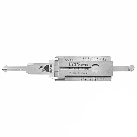 Original Lishi HYN7R 8 Cut / HY12 / Hyundai / Kia / 2-in-1 Pick & Decoder SL