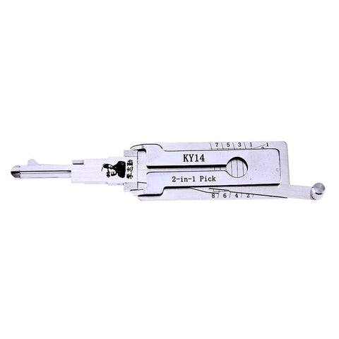 Original Lishi Kia / KY14 / 8-Cut / DR / BT / 2-in-1 / Pick & Decoder