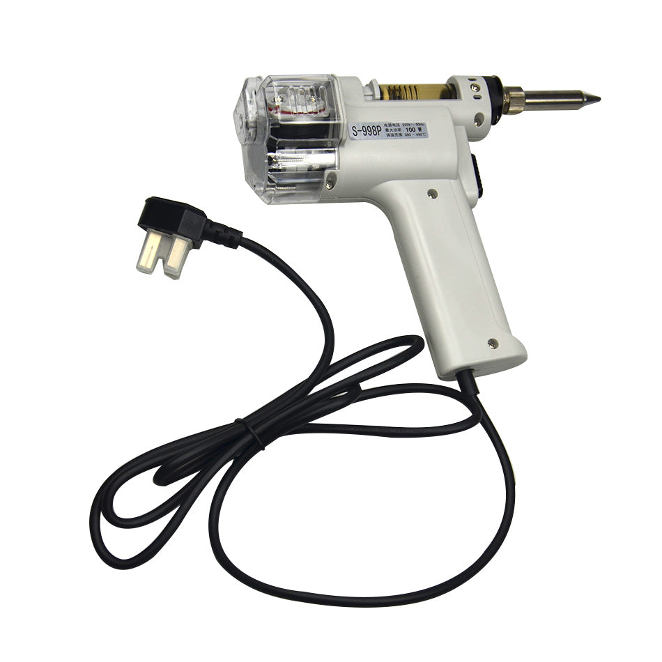 S-998P Dual Pump Suction Tin Electric Suction Tin Gun Electric Vacuum Desoldering Pump Solder Sucker Gun 220v Suction Gun