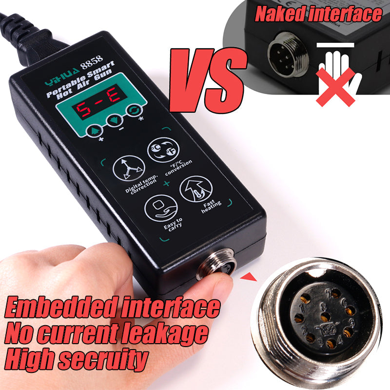 YIHUA 8858 Portable Digital BGA Soldering Rework Station 110V 220V Hot Air Gun